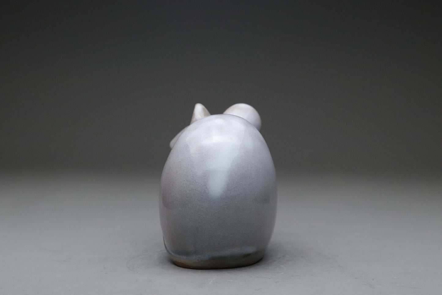 Japanese Ceramic Mouse Figurine | Year of the Rat | Lucky Charm | Fuku Nezumi | Zen Home Decor | Minimalist Animal Art Statue | Pottery Gift