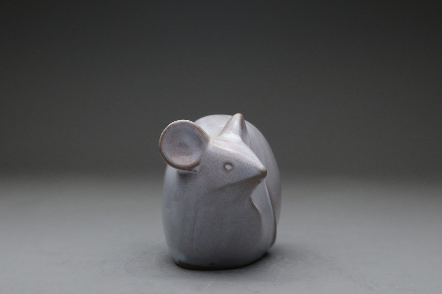 Japanese Ceramic Mouse Figurine | Year of the Rat | Lucky Charm | Fuku Nezumi | Zen Home Decor | Minimalist Animal Art Statue | Pottery Gift