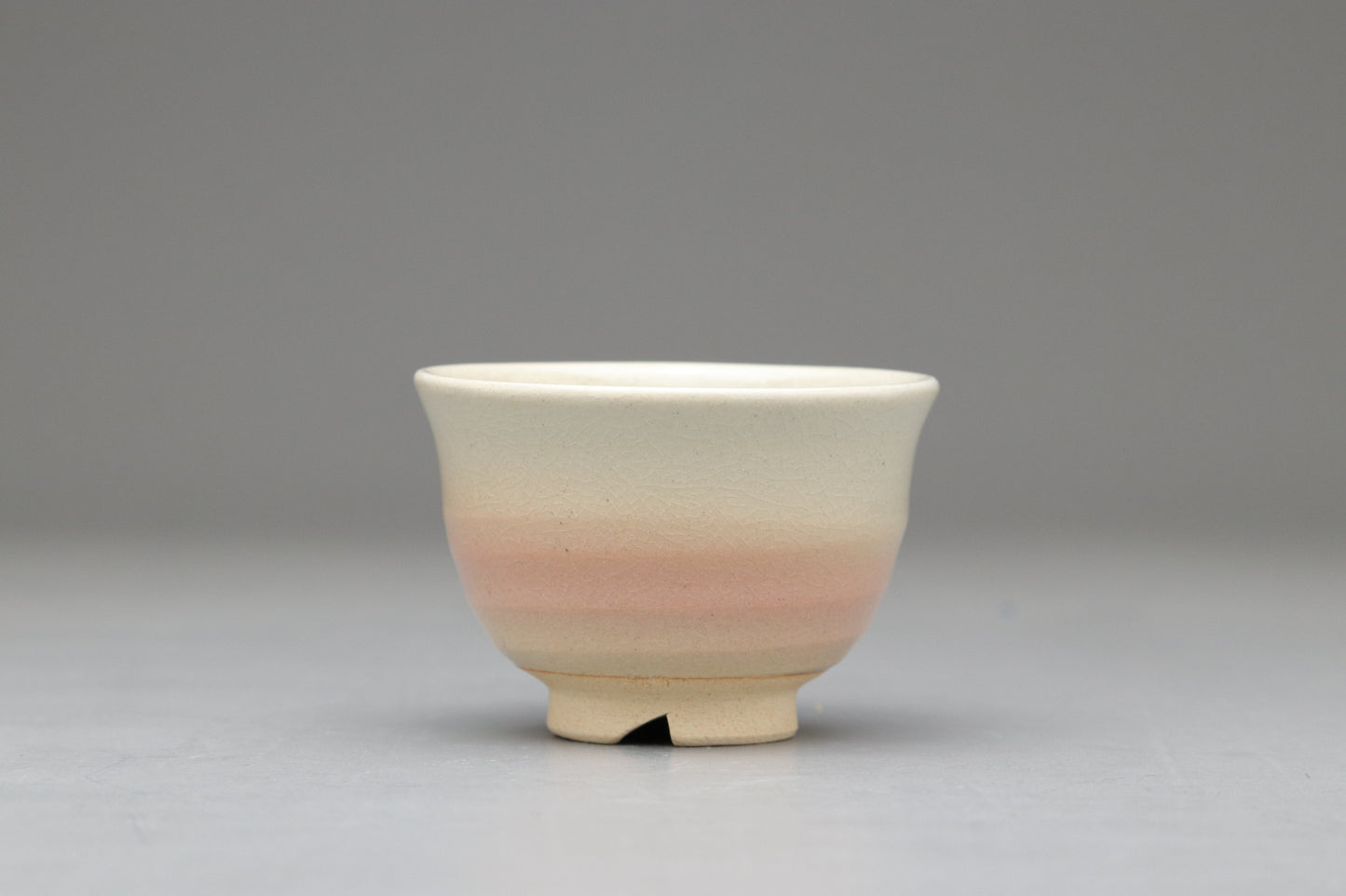 Japanese Hagi Ware Tea Set | Kyusu Teapot | 6 Yunomi Cups | Pink White Ombre | Vintage Pottery | With Original Wooden Box | Handmade Japan