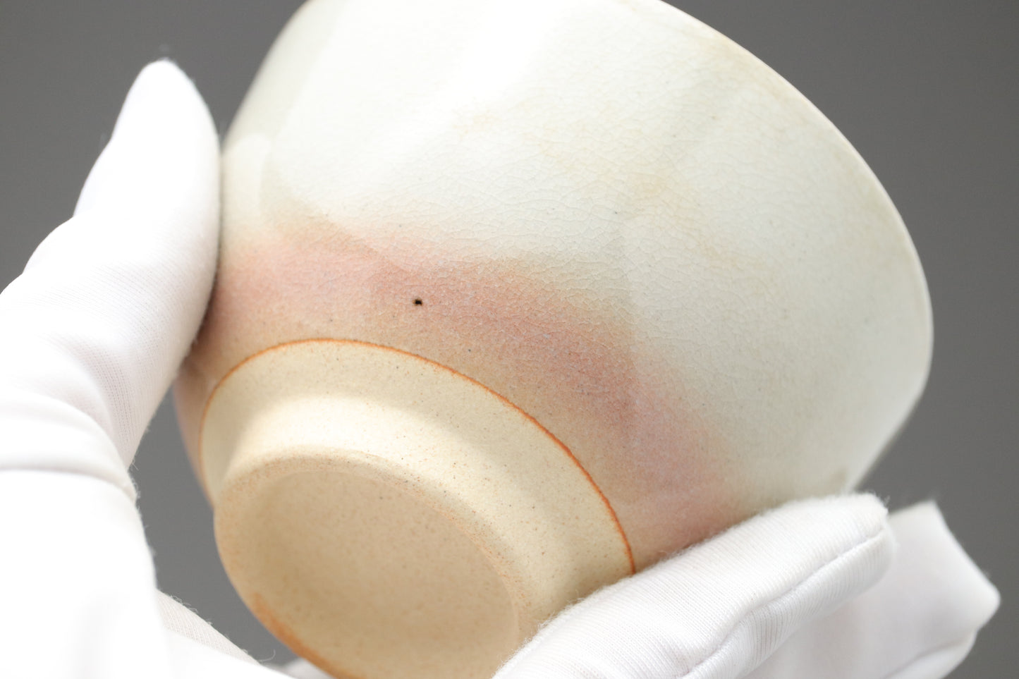 Japanese Tea Cups | Set of 2 | Pink and White | Gradient | Crackle Glaze | Handmade Pottery | Wabi Sabi | Yunomi Bowl | Tea Gift