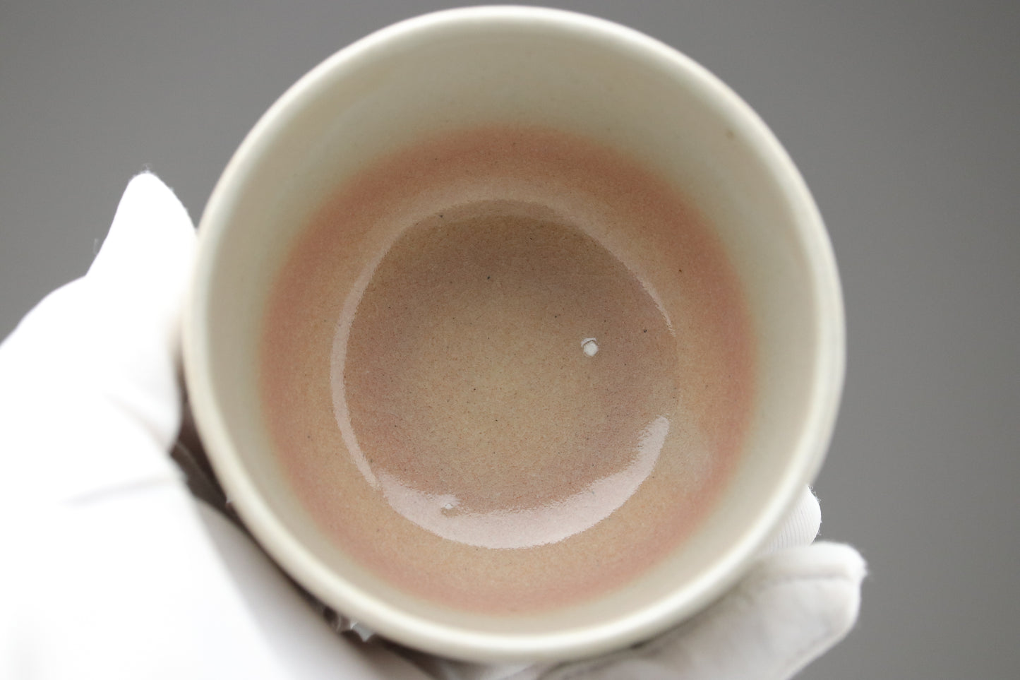 Japanese Tea Cups | Set of 2 | Pink and White | Gradient | Crackle Glaze | Handmade Pottery | Wabi Sabi | Yunomi Bowl | Tea Gift
