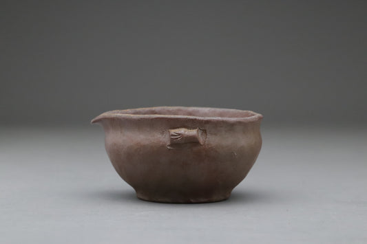 Yuzamashi | Japanese Pottery | Water Cooler | Handmade Rustic Wabi Sabi | Sencha Tea Ceremony | Signed Studio Potter | Brown Clay Teaware JP