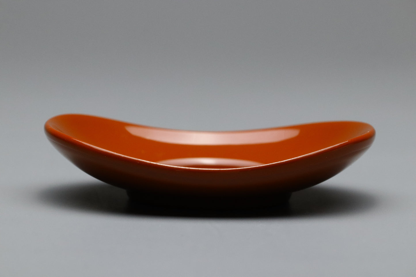 Aizu Lacquerware Teacup Saucers Set of 5 | Japanese Urushi Wood Tray in Washed Vermilion | Traditional Wabi-Sabi Chazutsu Style Coasters