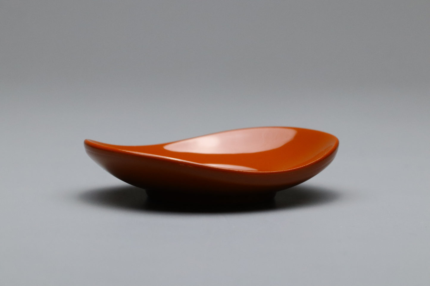 Aizu Lacquerware Teacup Saucers Set of 5 | Japanese Urushi Wood Tray in Washed Vermilion | Traditional Wabi-Sabi Chazutsu Style Coasters