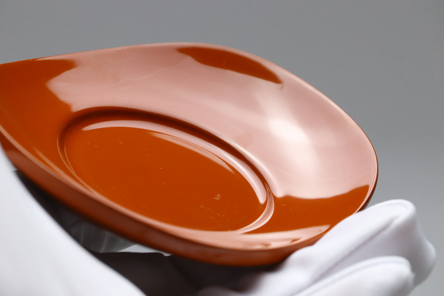 Aizu Lacquerware Teacup Saucers Set of 5 | Japanese Urushi Wood Tray in Washed Vermilion | Traditional Wabi-Sabi Chazutsu Style Coasters