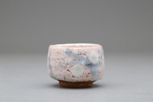Shino Ware | Sake Cup | Guinomi | Japanese Pottery | Handmade Ceramics | Wabi Sabi Art | Tea Ceremony | Artisan Stoneware | Unique Glaze Cup
