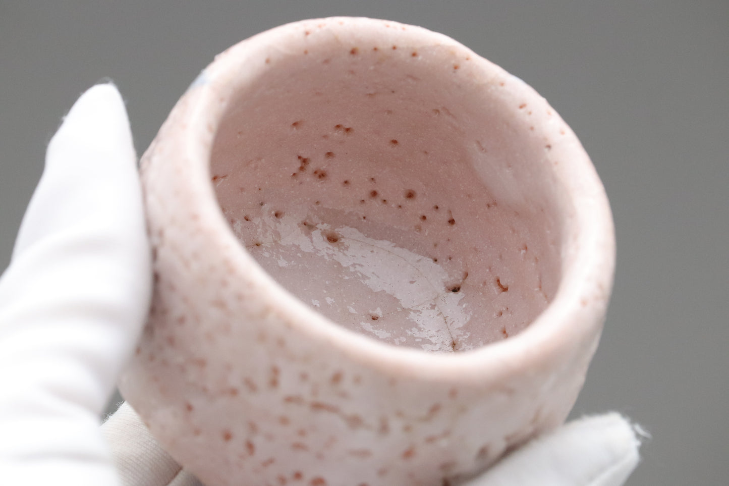 Shino Ware | Sake Cup | Guinomi | Japanese Pottery | Handmade Ceramics | Wabi Sabi Art | Tea Ceremony | Artisan Stoneware | Unique Glaze Cup