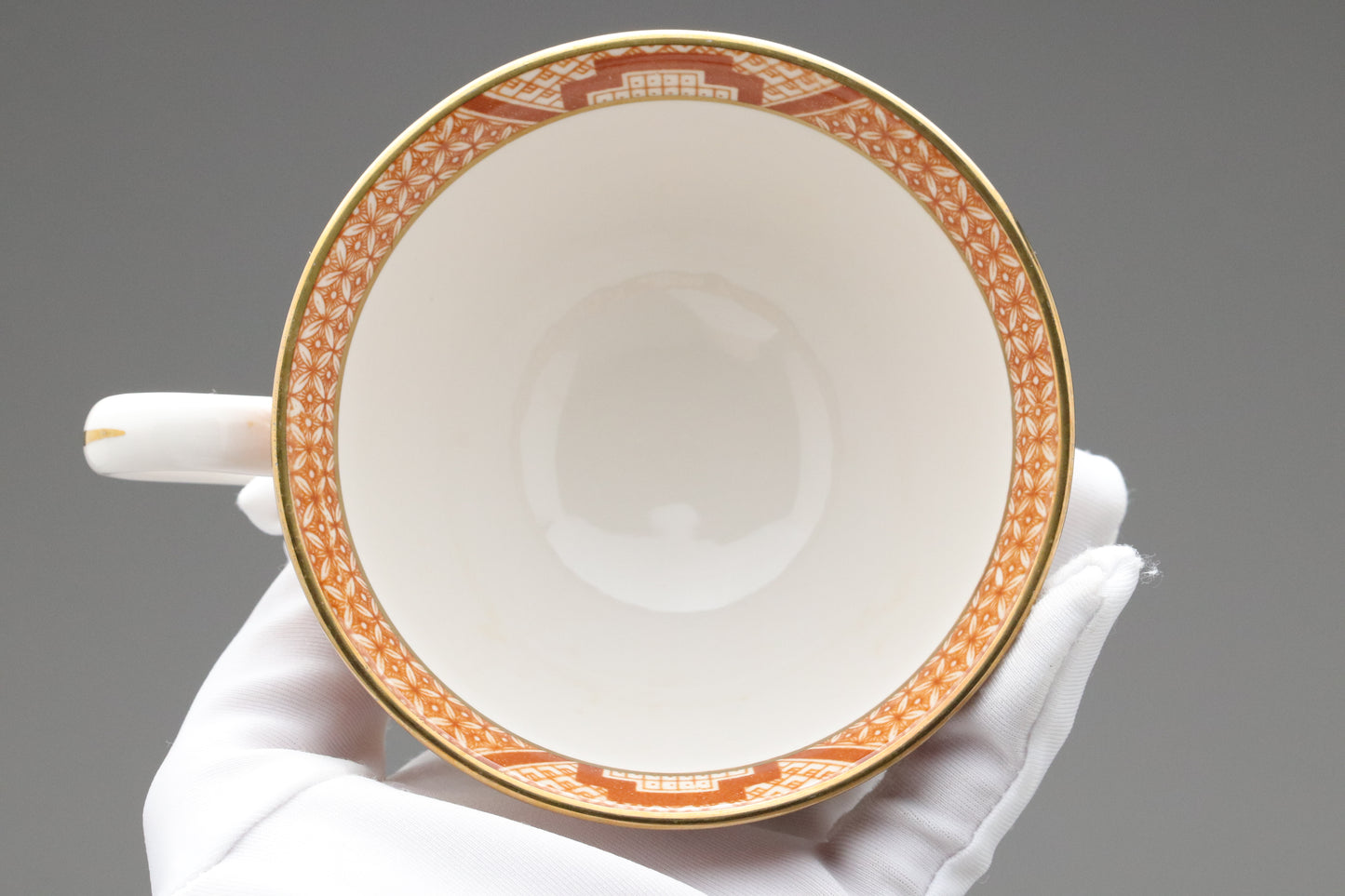 Vintage Nikko Japan | Double Phoenix | Tea Cup Saucer Set of 6 | Orange Blue Willow | Ironstone | Japanese Sansui China | Retro Dinnerware