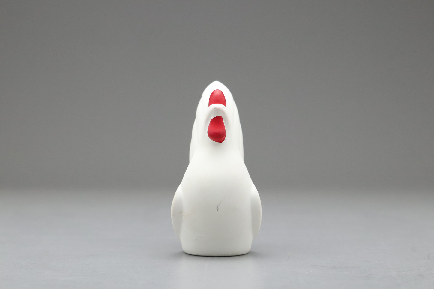 Japanese White Clay Rooster Figurine | Zodiac Sign Animal | Lucky Charm Happiness Kanji | Feng Shui Statue | Home Decor Ornament Japanese