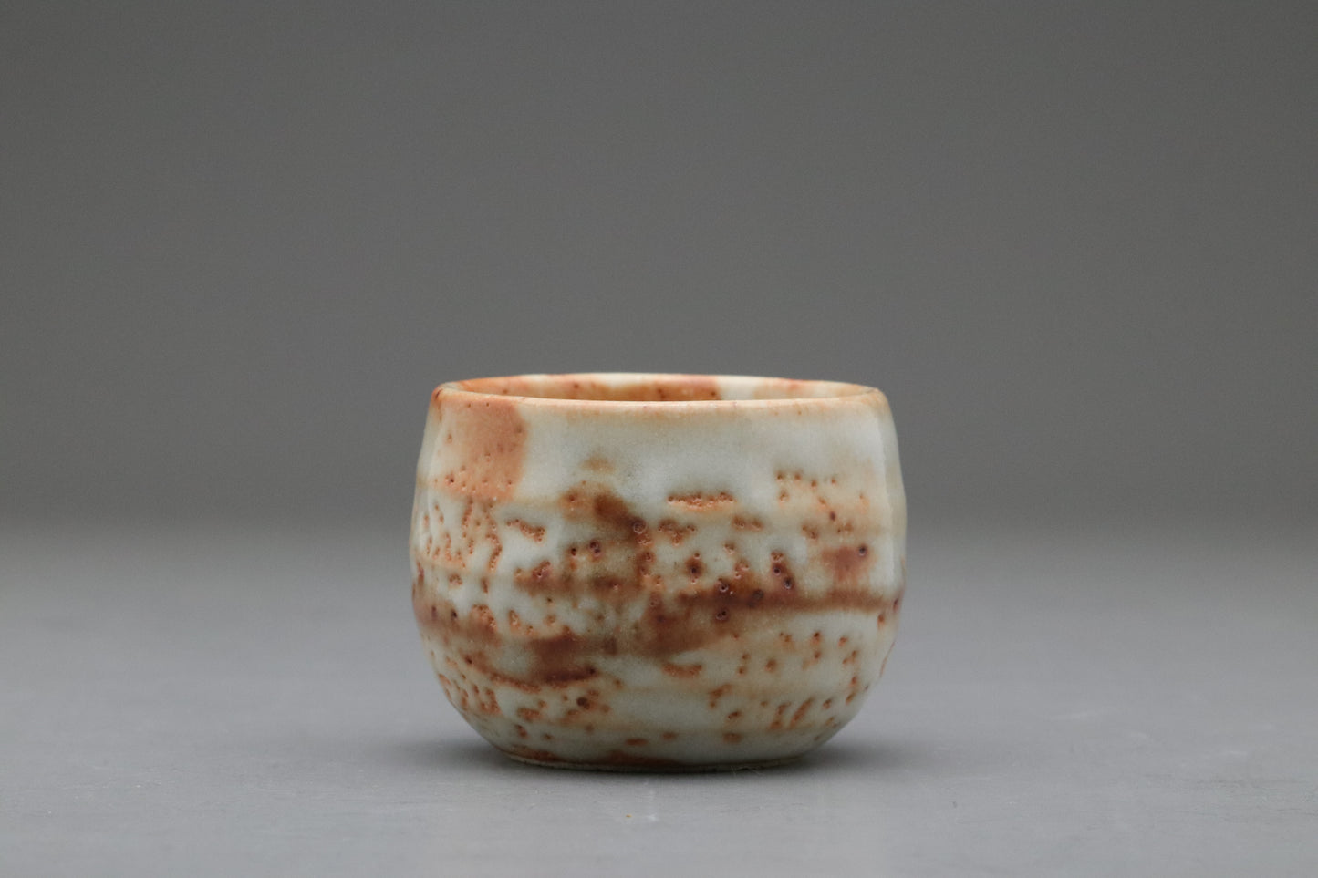 Japanese Mino Ware | Shusen Kiln Tea Set | Handmade Ceramic Teapot | 5 Yunomi Cups | Rustic Shino Glaze | Wabi Sabi | Artisan Pottery Decors