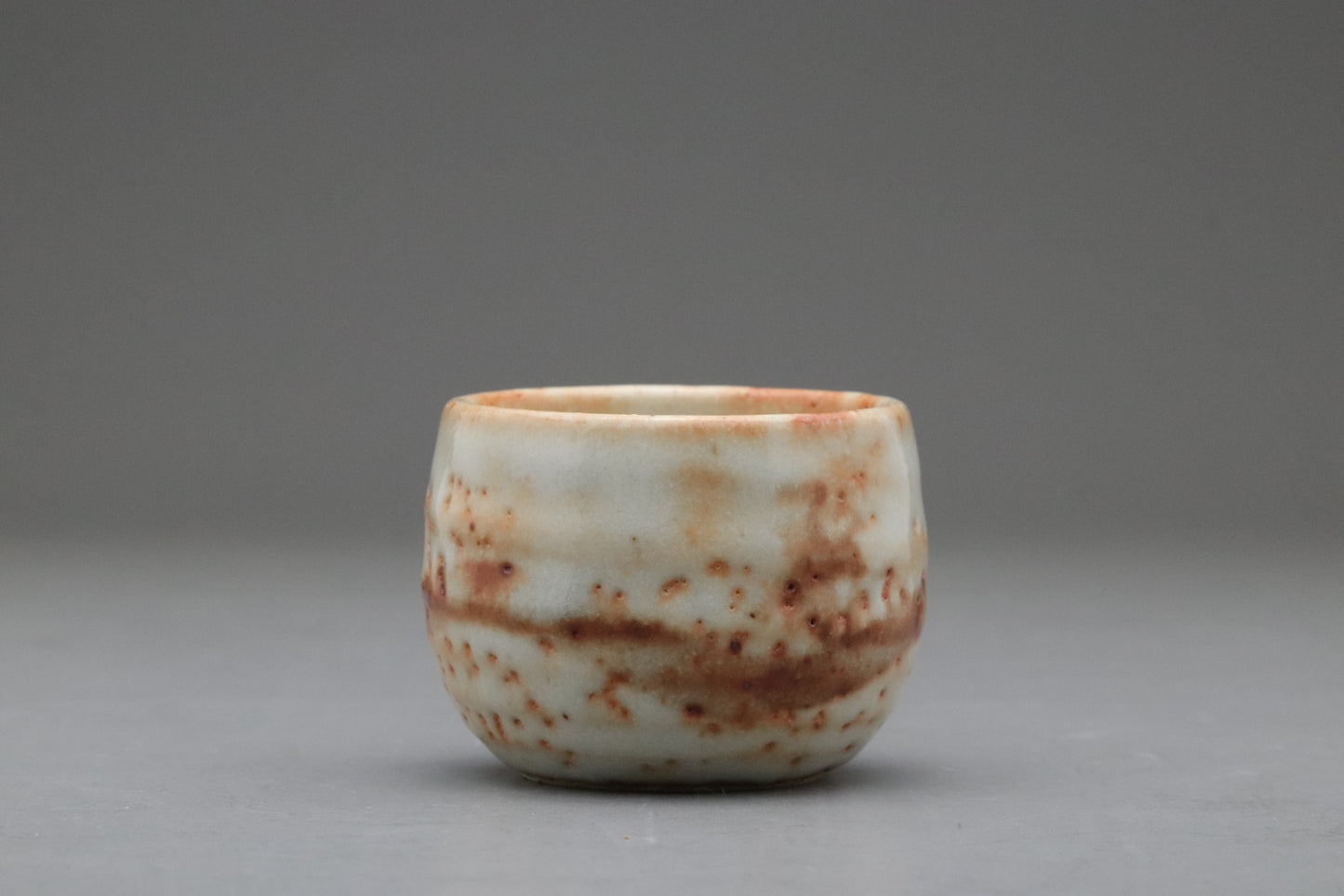Japanese Mino Ware | Shusen Kiln Tea Set | Handmade Ceramic Teapot | 5 Yunomi Cups | Rustic Shino Glaze | Wabi Sabi | Artisan Pottery Decors