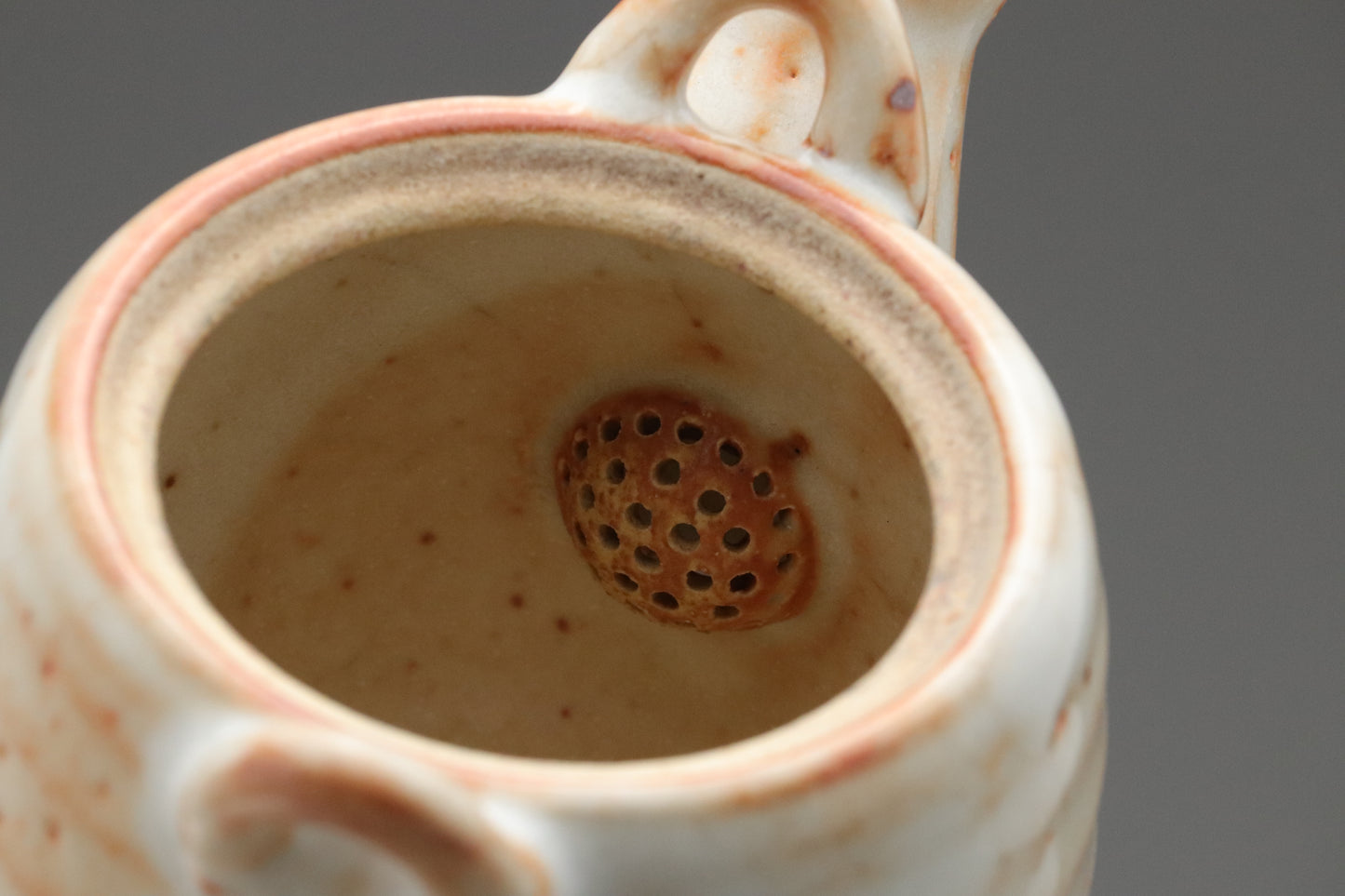 Japanese Mino Ware | Shusen Kiln Tea Set | Handmade Ceramic Teapot | 5 Yunomi Cups | Rustic Shino Glaze | Wabi Sabi | Artisan Pottery Decors