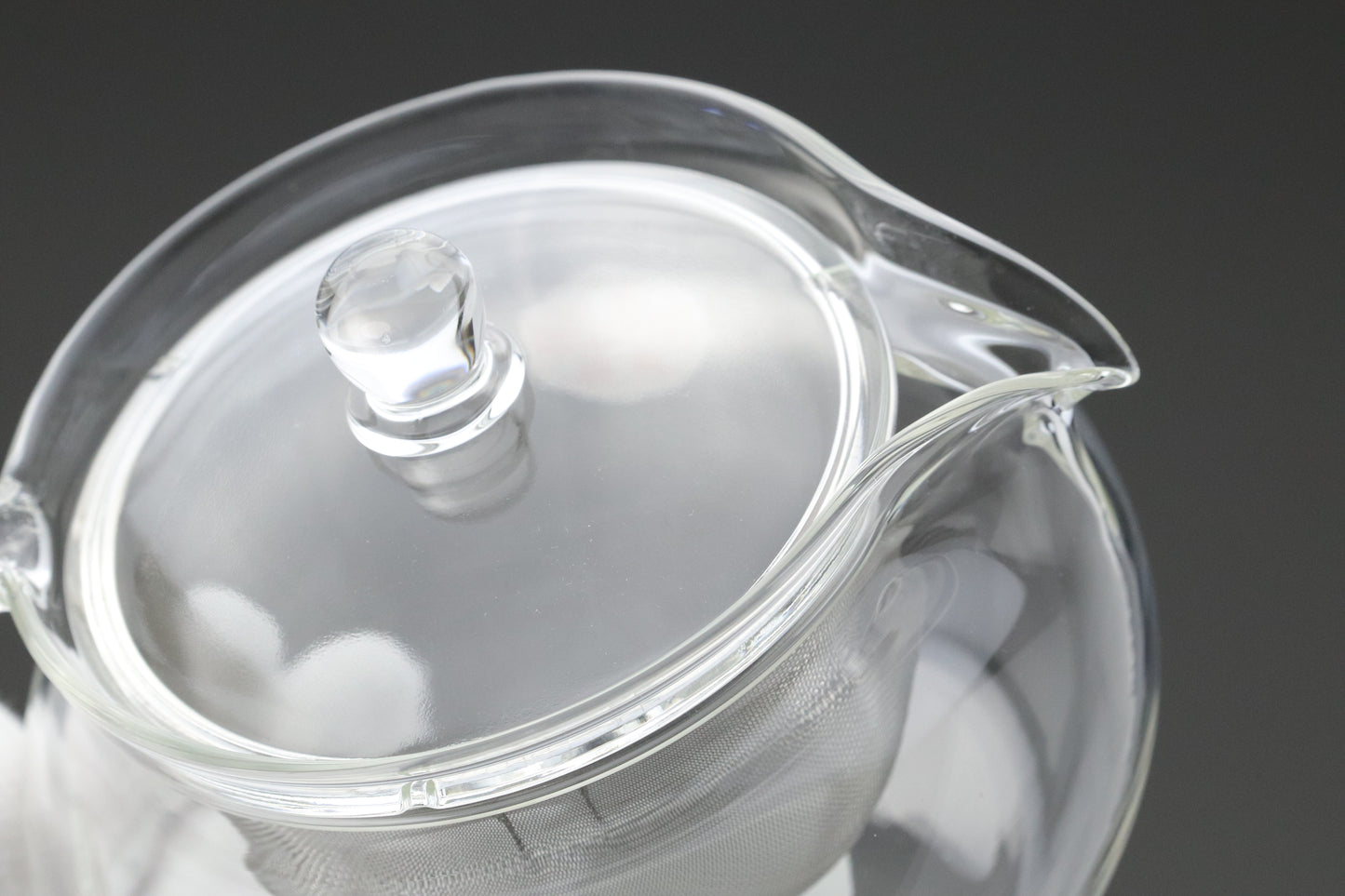 Japanese Glass Teapot | 450ml | Heat Resistant | Stainless Infuser | Clear Borosilicate | Loose Leaf Tea | Modern Kyusu | Teaware | HARIO