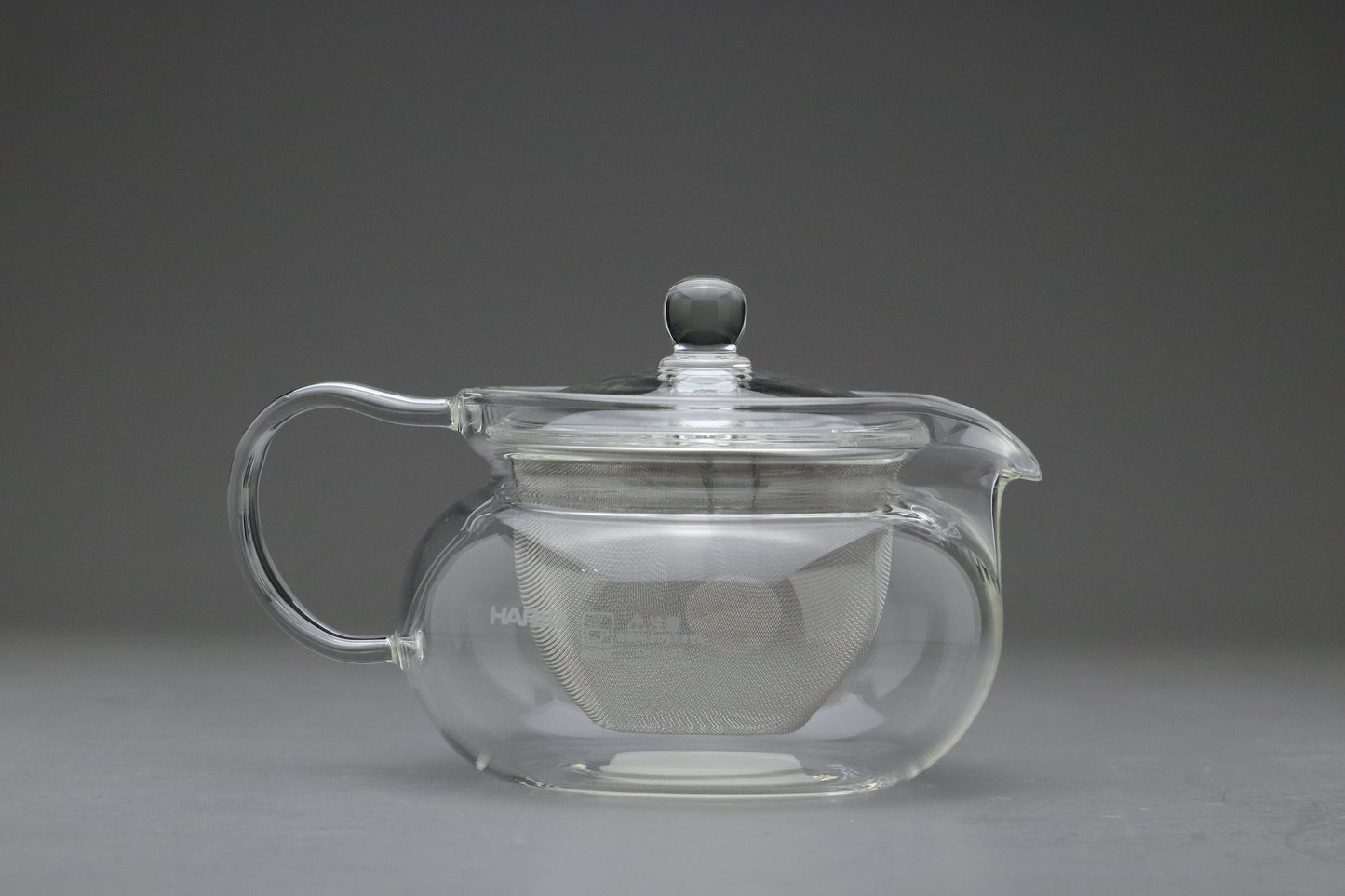 Japanese Glass Teapot | 450ml | Heat Resistant | Stainless Infuser | Clear Borosilicate | Loose Leaf Tea | Modern Kyusu | Teaware | HARIO