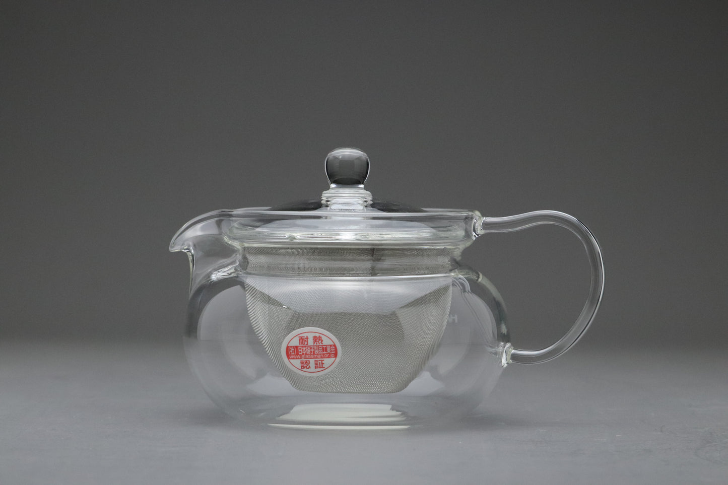 Japanese Glass Teapot | 450ml | Heat Resistant | Stainless Infuser | Clear Borosilicate | Loose Leaf Tea | Modern Kyusu | Teaware | HARIO