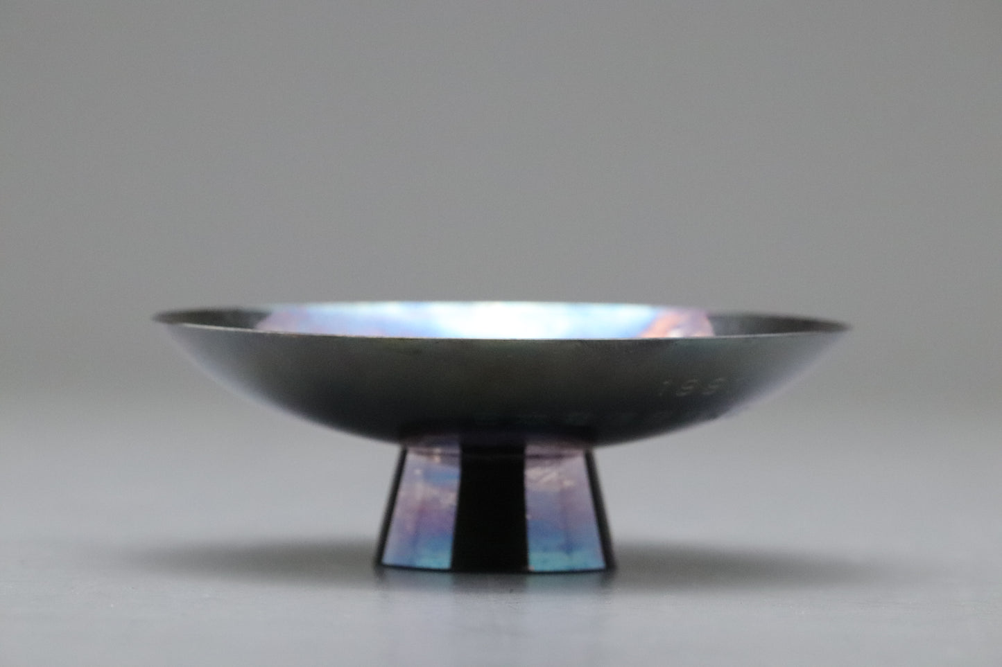 Japanese Sterling Silver | Mitsunori | Hand Engraved | Pine Bamboo Plum | Large Sake Cup | Masterpiece | Silverware | Decorative Plate | Art