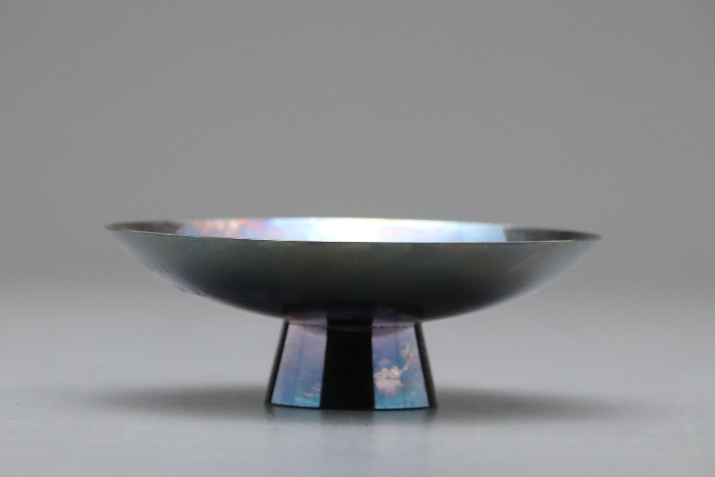 Japanese Sterling Silver | Mitsunori | Hand Engraved | Pine Bamboo Plum | Large Sake Cup | Masterpiece | Silverware | Decorative Plate | Art