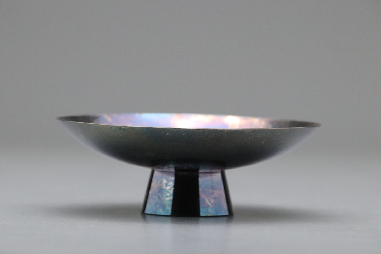 Japanese Sterling Silver | Mitsunori | Hand Engraved | Pine Bamboo Plum | Large Sake Cup | Masterpiece | Silverware | Decorative Plate | Art