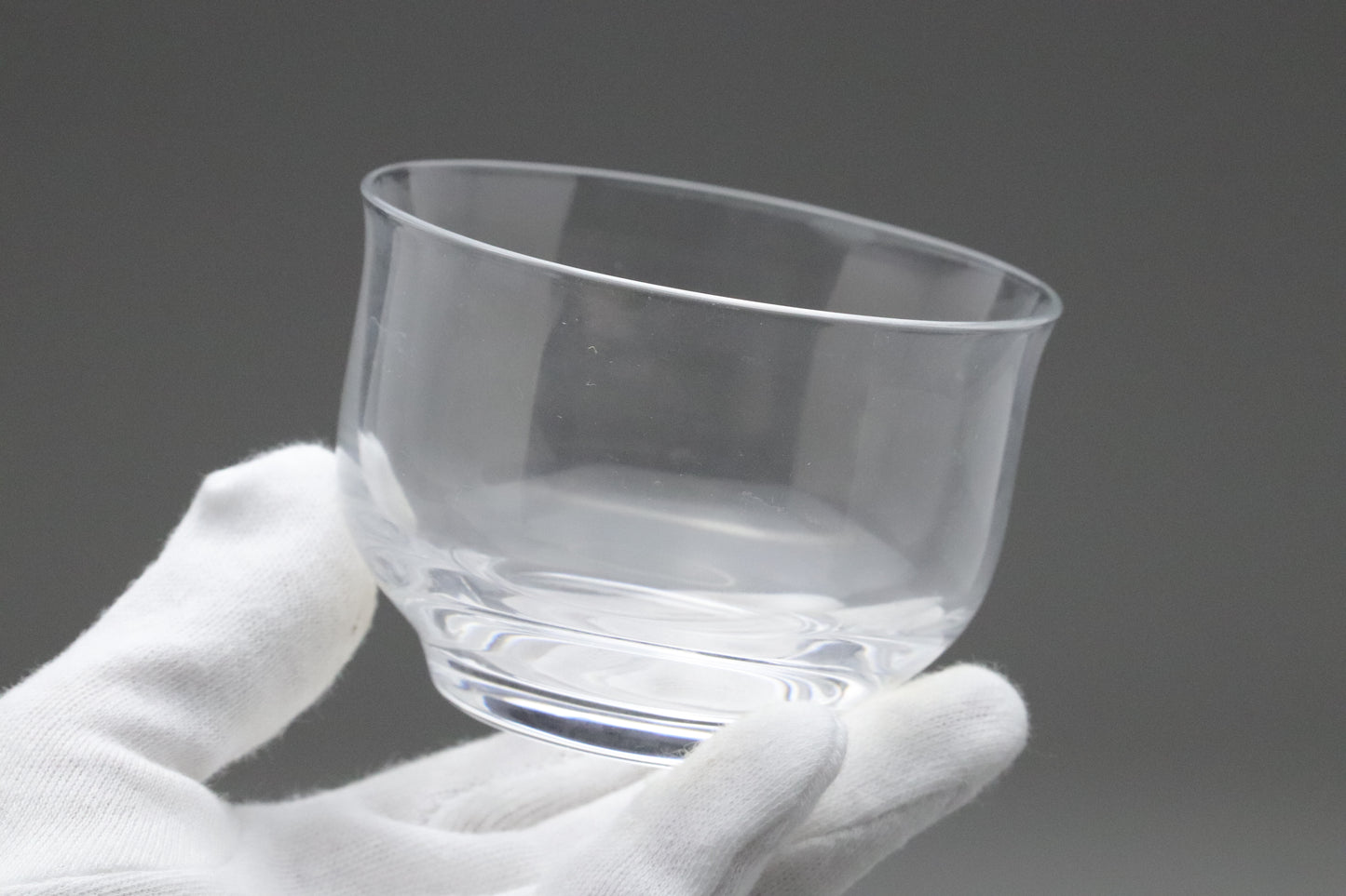 Aderia Palme Chilled Tea Glass Set | Ishizuka Glass Japan | Minimalist Bowl | Vintage Tea Cup | Summer Tableware | Clear Glass Stackable 5