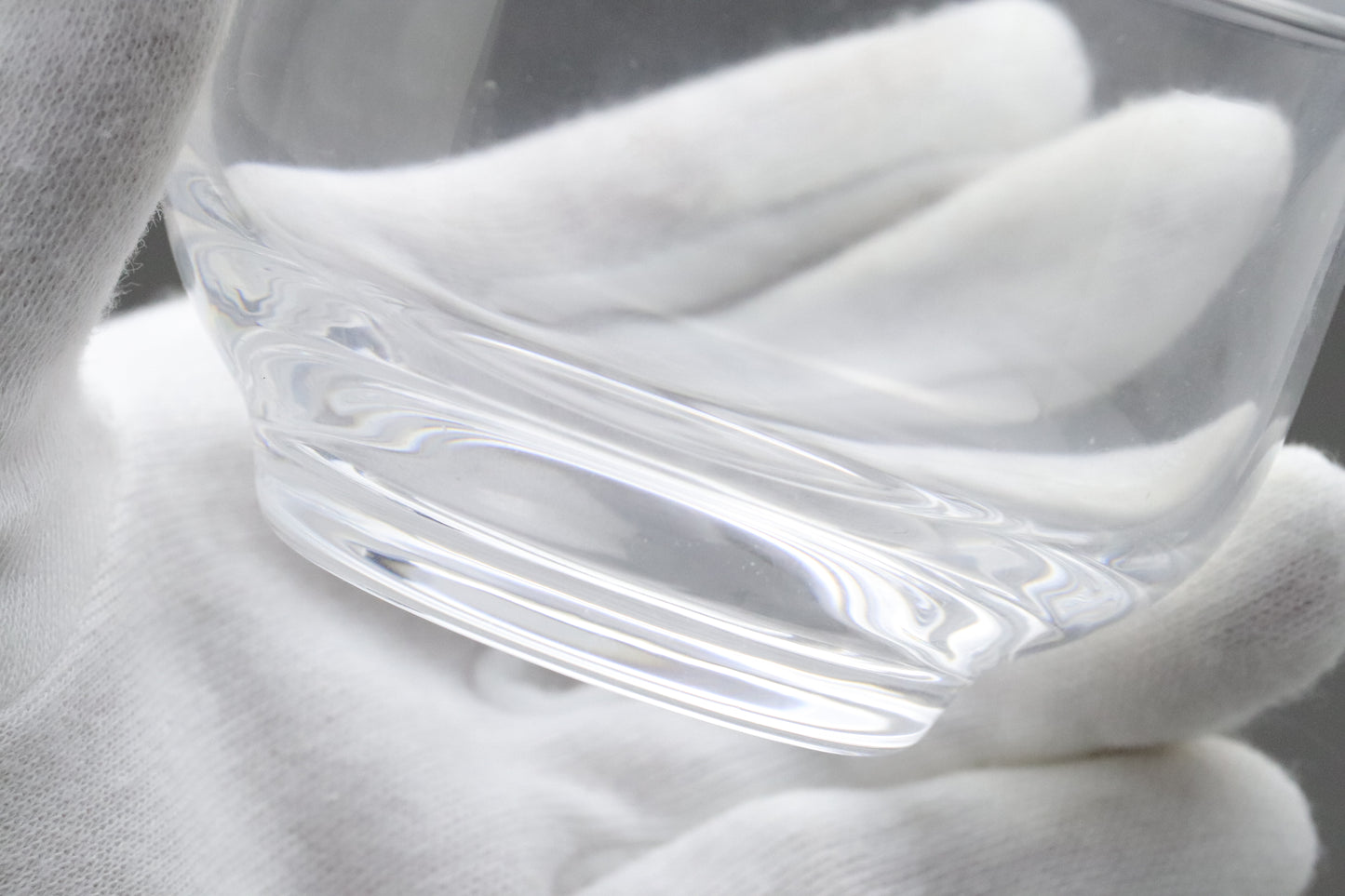 Aderia Palme Chilled Tea Glass Set | Ishizuka Glass Japan | Minimalist Bowl | Vintage Tea Cup | Summer Tableware | Clear Glass Stackable 5