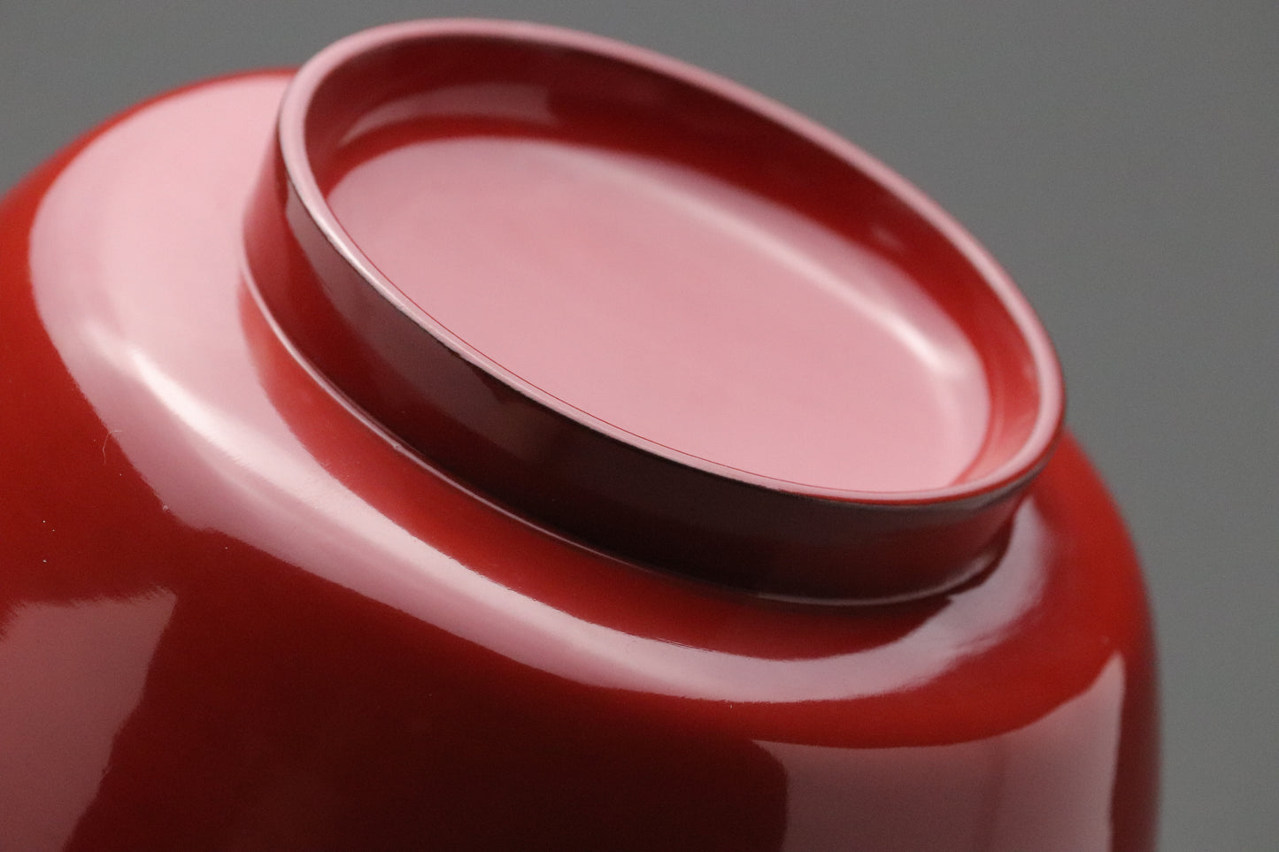 Vintage Japanese Lacquerware | Set of 10 Bowls with Lids | Urushi Vermilion Red | Gold Rim | Miso Soup Bowl | Japan Tableware | Dinner Party