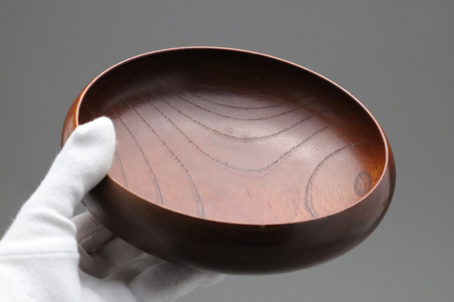 Japanese Wooden Round Bowl | Handcrafted Natural Grain | Zen Tableware | Minimalist Kitchen Decor | Serving Dish | Rustic Wabi Sabi Art Tray