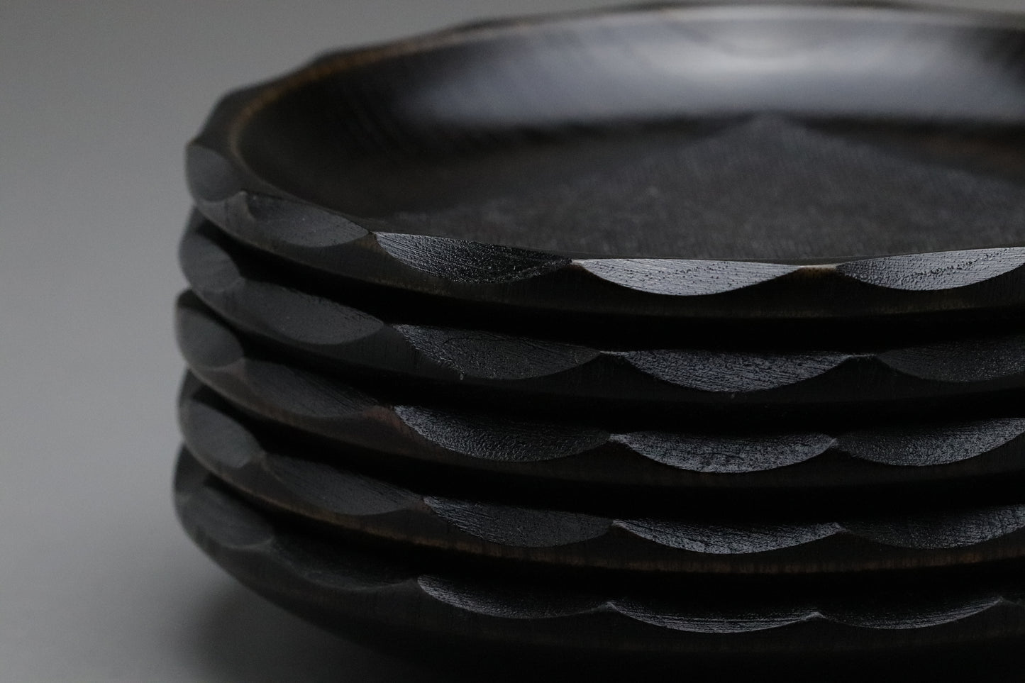Japanese Lacquerware | Wooden Coaster Set of 5 | Akebono Nuri | Urushi Linen Inlay | Tea Ceremony | Zen Decor | Wabi Sabi | Natural Wood Art
