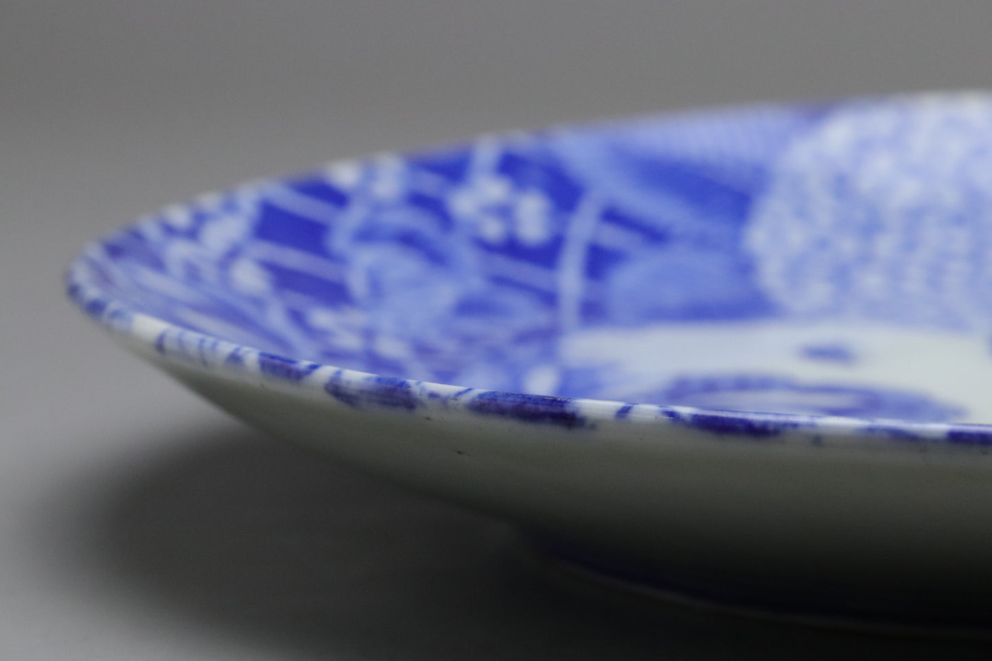 Japanese Imari Plate | Blue and White Porcelain | Large Charger | Hydrangea Chrysanthemum Peony | Hand Painted | Sometsuke | Japan Art