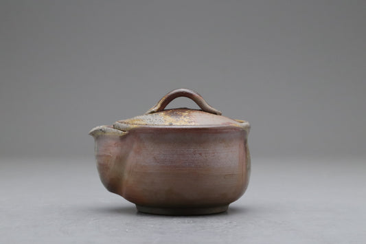 Bizen Yaki Teapot with Strainer | Japanese Pottery Hohin | Kyusu for Loose Leaf Tea | Clay Ware Shiboridashi | Wabi Sabi Teaware Japanese Teas