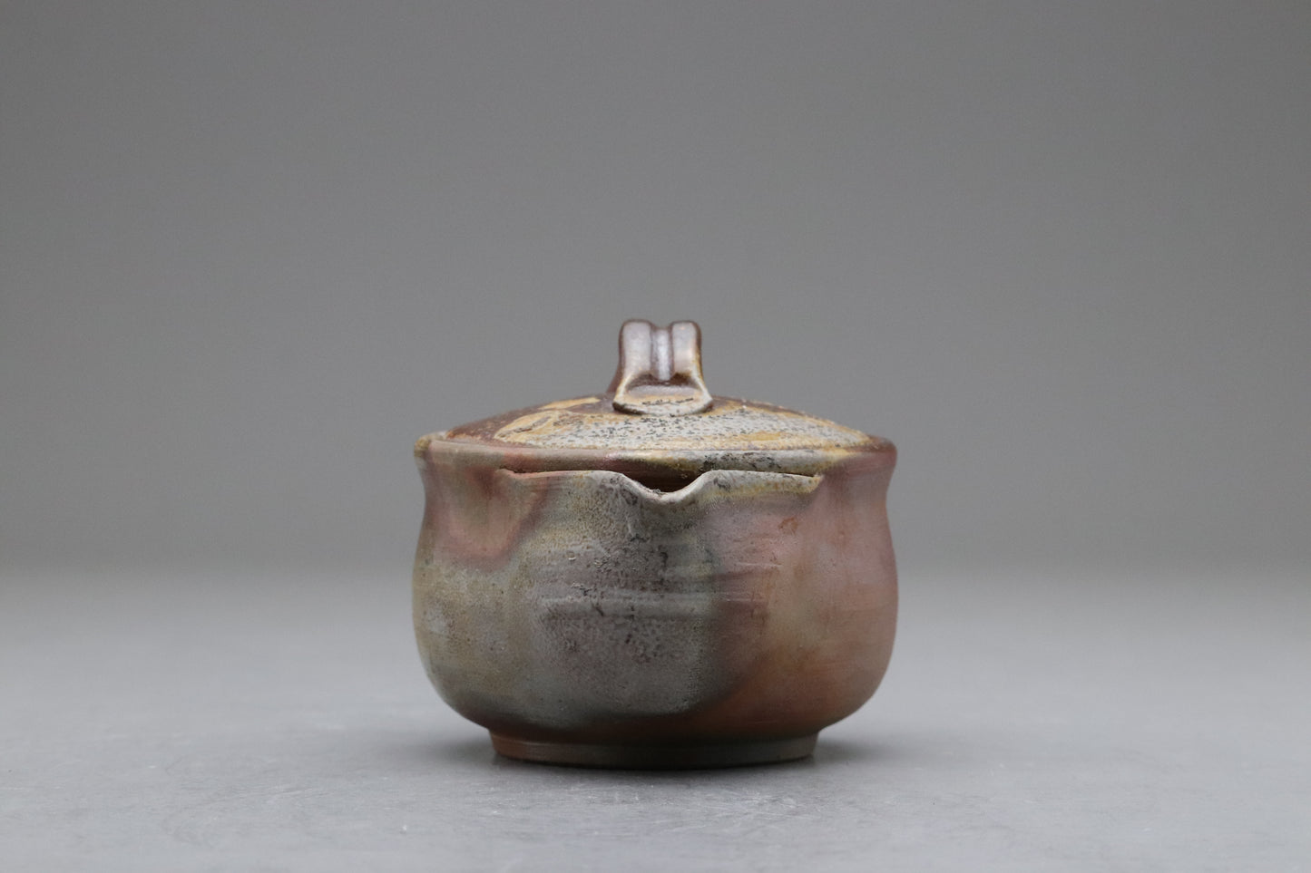 Bizen Yaki Teapot with Strainer | Japanese Pottery Hohin | Kyusu for Loose Leaf Tea | Clay Ware Shiboridashi | Wabi Sabi Teaware Japanese Teas