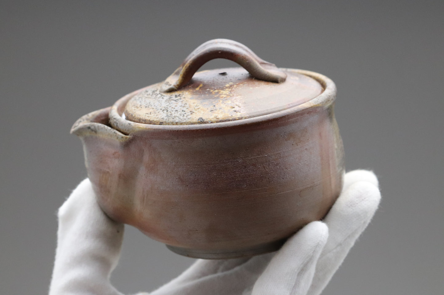 Bizen Yaki Teapot with Strainer | Japanese Pottery Hohin | Kyusu for Loose Leaf Tea | Clay Ware Shiboridashi | Wabi Sabi Teaware Japanese Teas