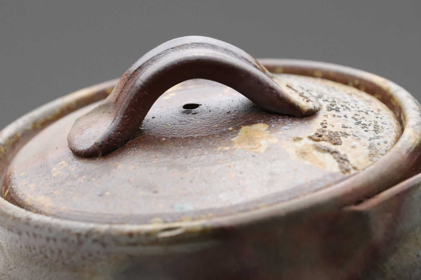 Bizen Yaki Teapot with Strainer | Japanese Pottery Hohin | Kyusu for Loose Leaf Tea | Clay Ware Shiboridashi | Wabi Sabi Teaware Japanese Teas