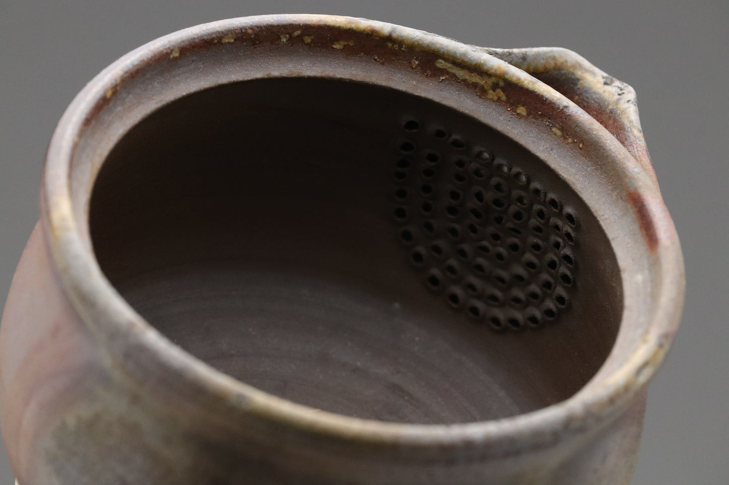 Bizen Yaki Teapot with Strainer | Japanese Pottery Hohin | Kyusu for Loose Leaf Tea | Clay Ware Shiboridashi | Wabi Sabi Teaware Japanese Teas