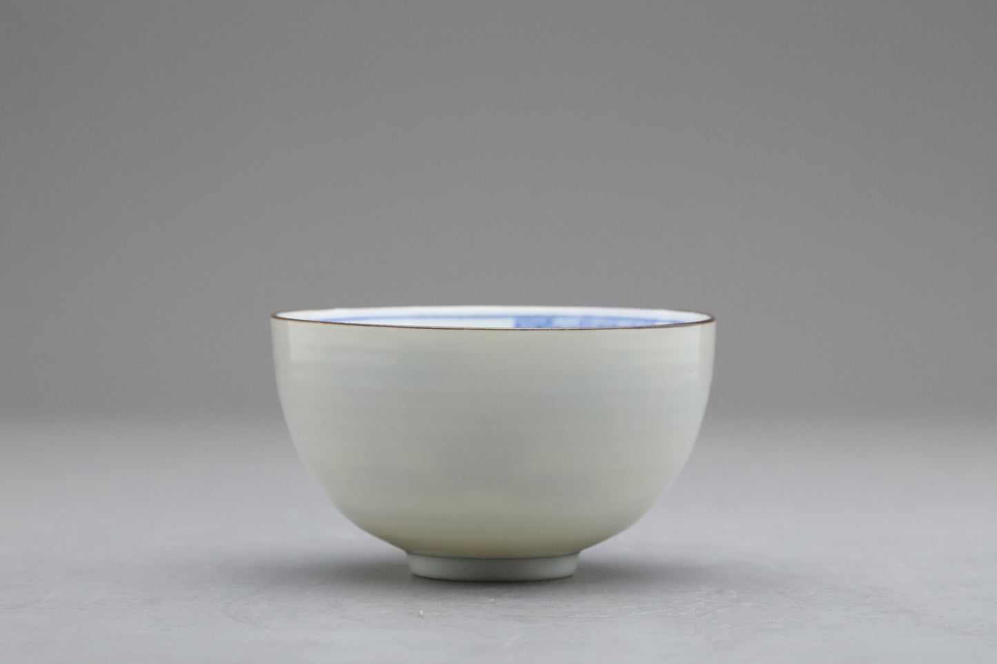 Arita style Tea Cup Set of 7 | Japanese Pottery blue and white | Sometsuke Landscape Porcelain Mug | Vintage Chanoyu Matcha Green Tea Bowls 7