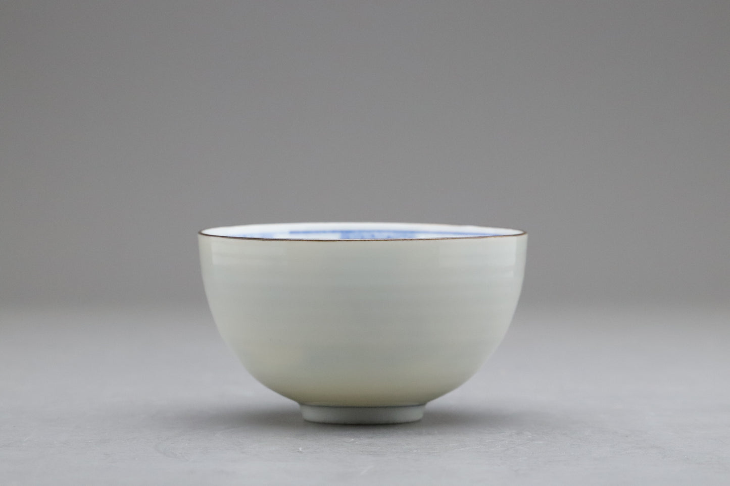Arita style Tea Cup Set of 7 | Japanese Pottery blue and white | Sometsuke Landscape Porcelain Mug | Vintage Chanoyu Matcha Green Tea Bowls 7