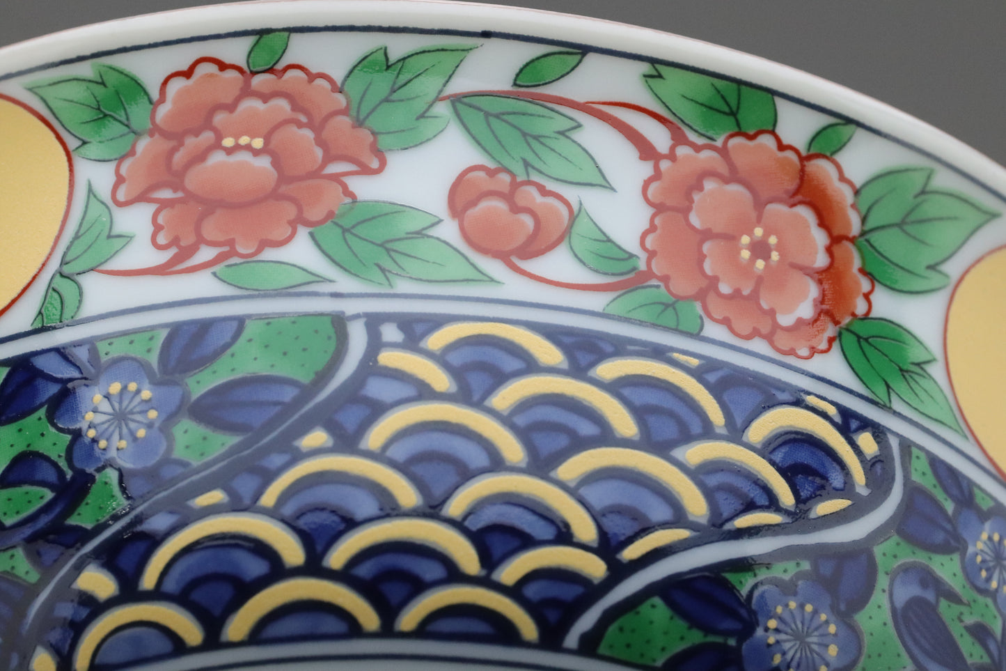 Japanese Arita Imari Bowls set of 5 with Lids | Porcelain Rice Bowl | Vintage Japan Tableware | Antique Soup Bowl Made in Japan Handmade Art