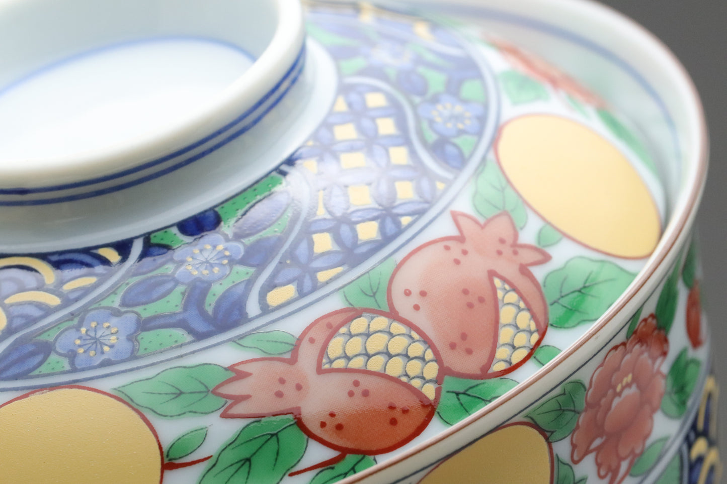 Japanese Arita Imari Bowls set of 5 with Lids | Porcelain Rice Bowl | Vintage Japan Tableware | Antique Soup Bowl Made in Japan Handmade Art