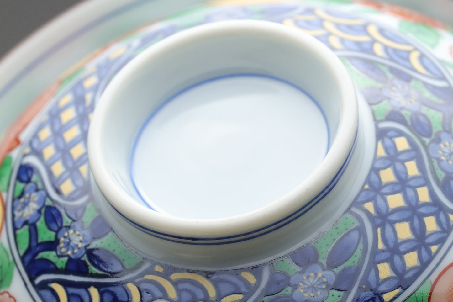 Japanese Arita Imari Bowls set of 5 with Lids | Porcelain Rice Bowl | Vintage Japan Tableware | Antique Soup Bowl Made in Japan Handmade Art
