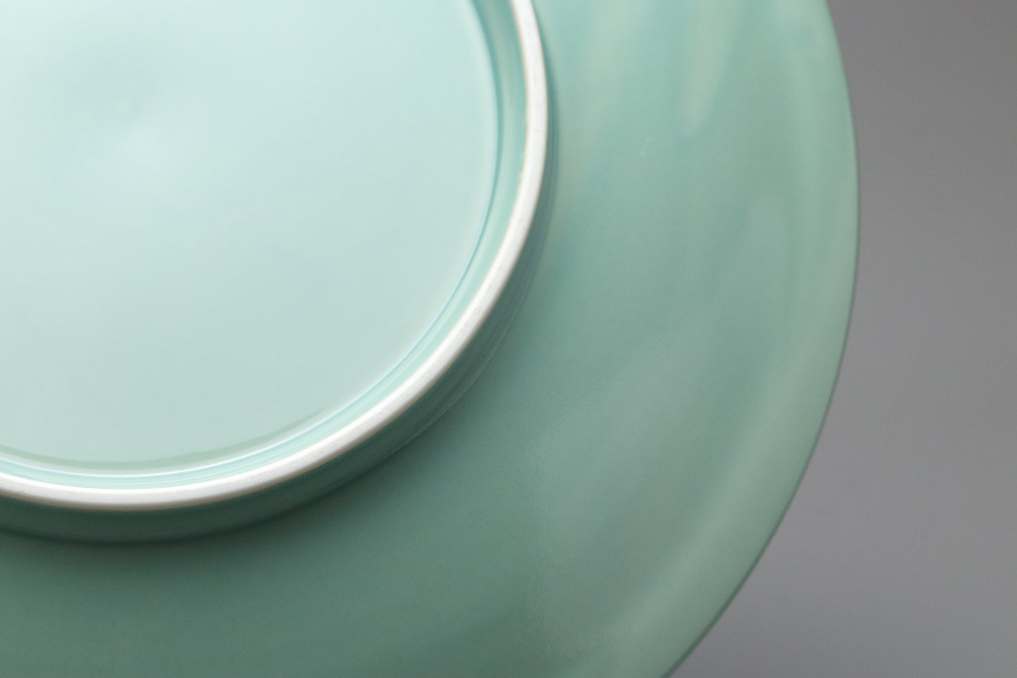 Celadon Serving Platter | Large Round Dinner Plate | Japanese Porcelain Tableware | Mint Green Charger | Minimalist Pottery | Handmade Dish