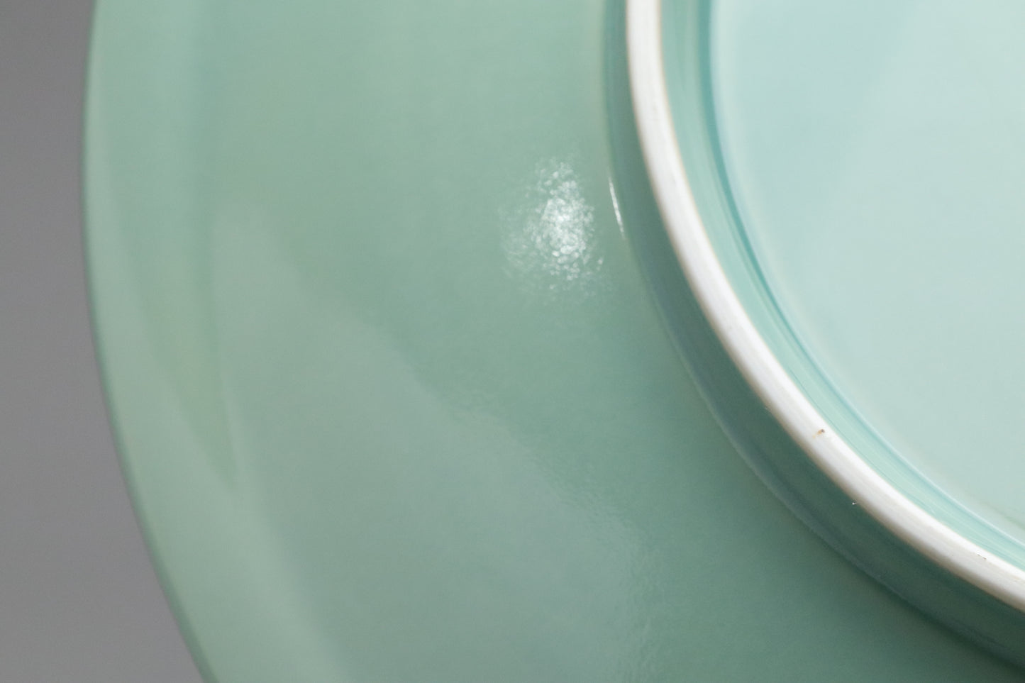 Celadon Serving Platter | Large Round Dinner Plate | Japanese Porcelain Tableware | Mint Green Charger | Minimalist Pottery | Handmade Dish