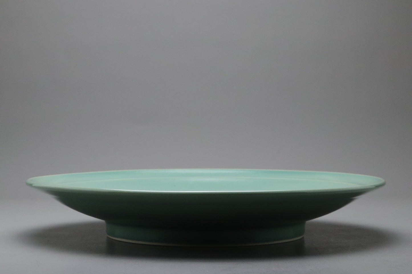Celadon Serving Platter | Large Round Dinner Plate | Japanese Porcelain Tableware | Mint Green Charger | Minimalist Pottery | Handmade Dish