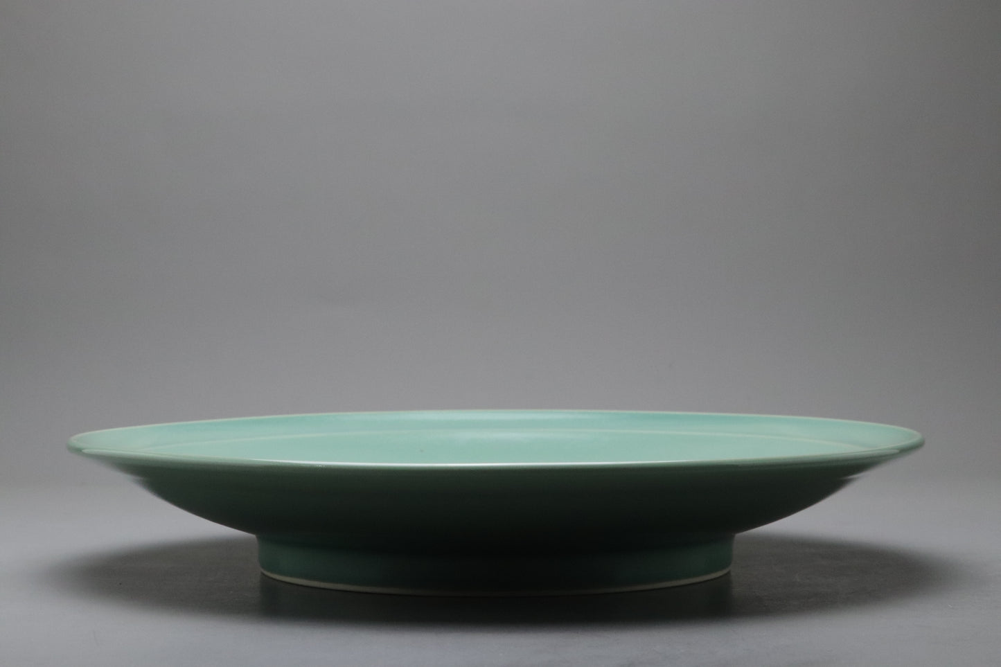 Celadon Serving Platter | Large Round Dinner Plate | Japanese Porcelain Tableware | Mint Green Charger | Minimalist Pottery | Handmade Dish