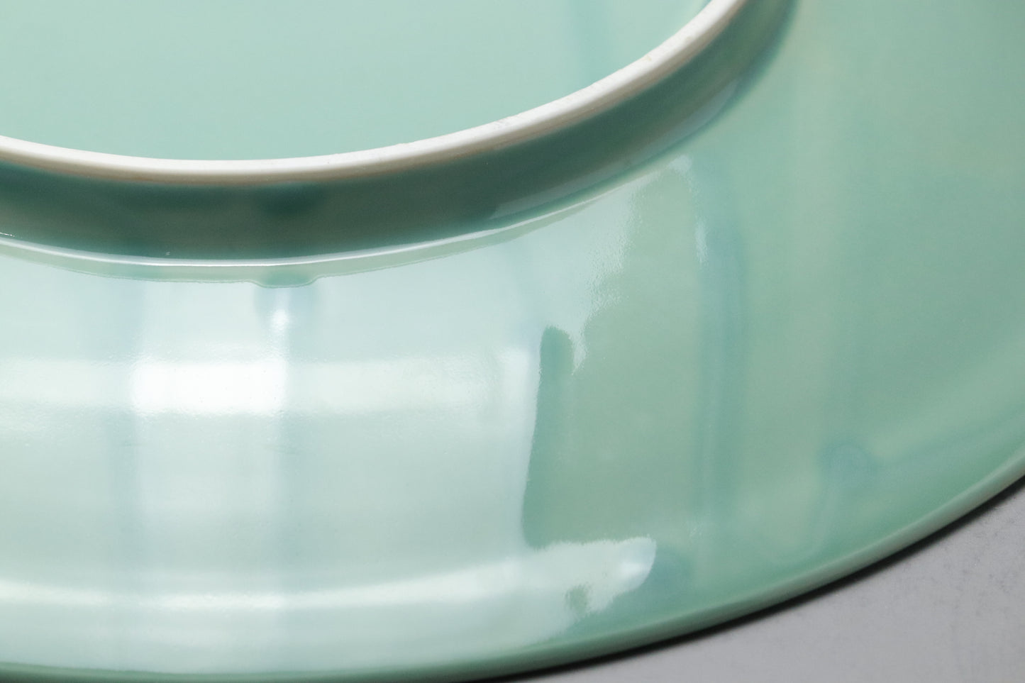 Celadon Serving Platter | Large Round Dinner Plate | Japanese Porcelain Tableware | Mint Green Charger | Minimalist Pottery | Handmade Dish