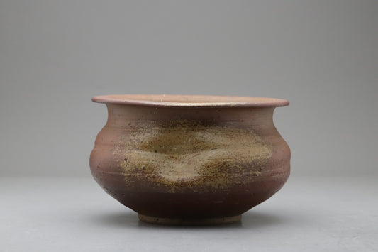 Bizen Ware Kensui by Toho Kimura | Japanese Tea Ceremony Bowl | Matcha Slop Bowl | Vintage Wabi Sabi Pottery | Handcrafted Clay Art Japanese