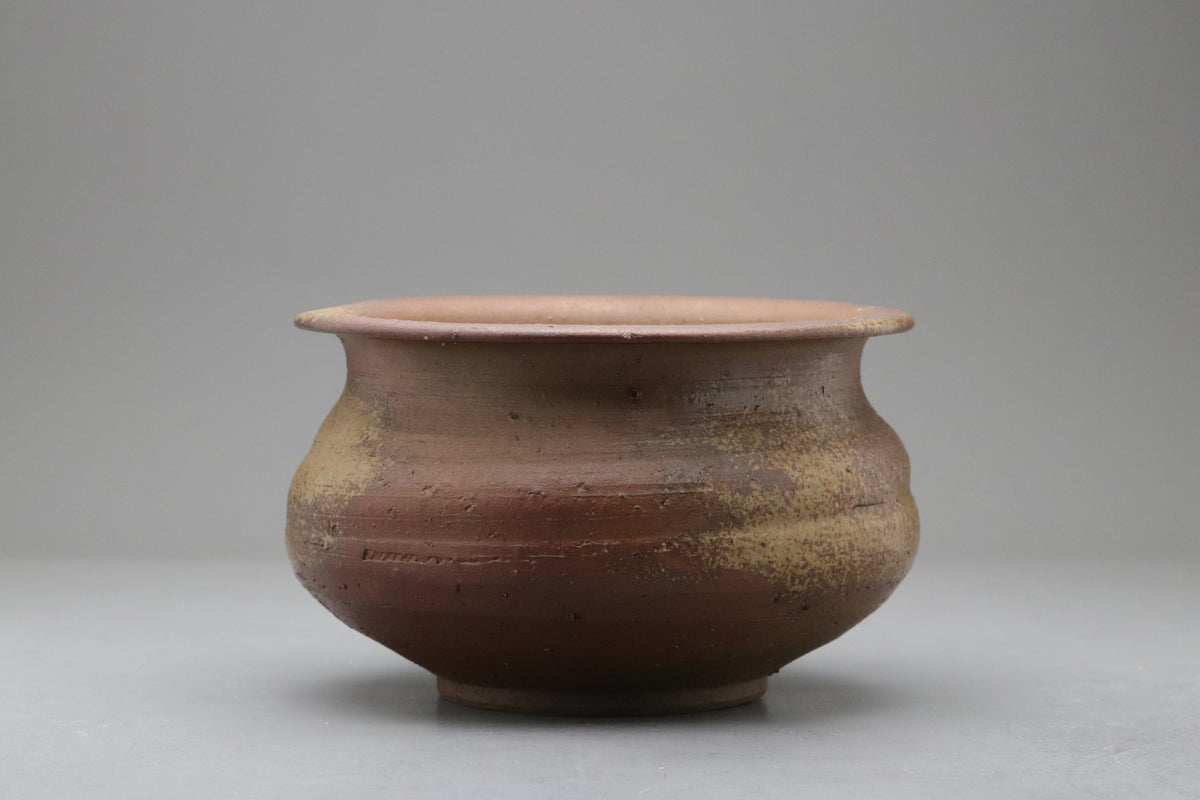 Bizen Ware Kensui by Toho Kimura | Japanese Tea Ceremony Bowl | Matcha Slop Bowl | Vintage Wabi Sabi Pottery | Handcrafted Clay Art Japanese