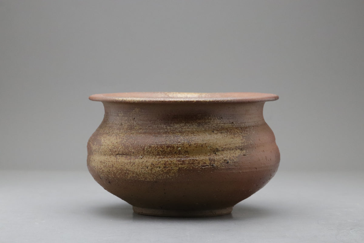 Bizen Ware Kensui by Toho Kimura | Japanese Tea Ceremony Bowl | Matcha Slop Bowl | Vintage Wabi Sabi Pottery | Handcrafted Clay Art Japanese