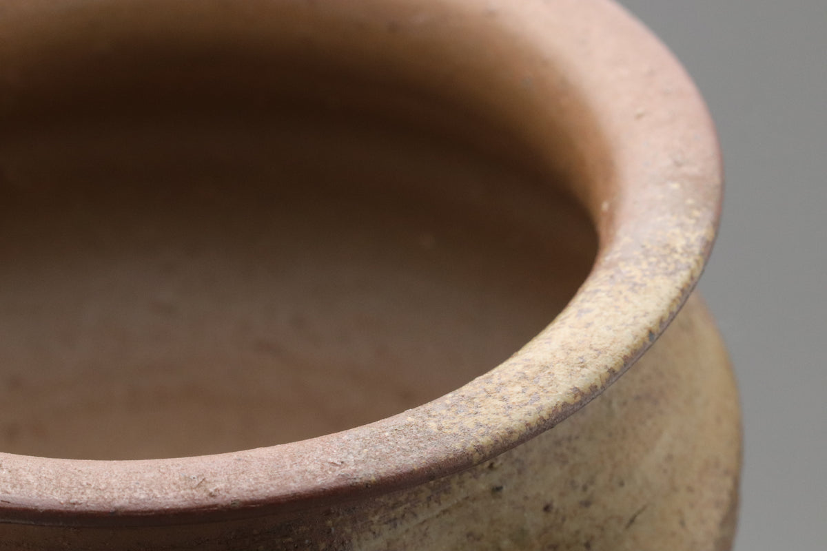 Bizen Ware Kensui by Toho Kimura | Japanese Tea Ceremony Bowl | Matcha Slop Bowl | Vintage Wabi Sabi Pottery | Handcrafted Clay Art Japanese