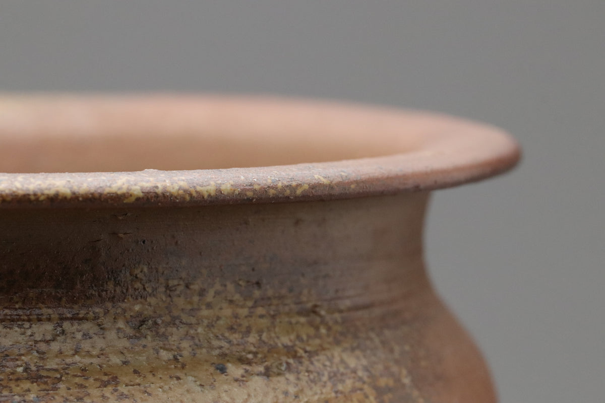 Bizen Ware Kensui by Toho Kimura | Japanese Tea Ceremony Bowl | Matcha Slop Bowl | Vintage Wabi Sabi Pottery | Handcrafted Clay Art Japanese