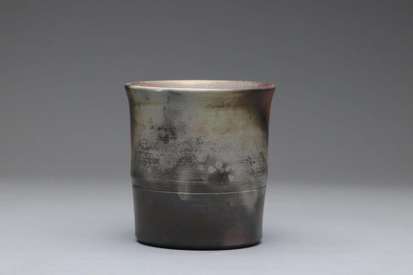 Bizen Ware Shochu Cup by Togei Konishi | Japanese Pottery | Traditional Yakishime Firing | Rustic Natural Glaze | Japan Ceramic Tumbler