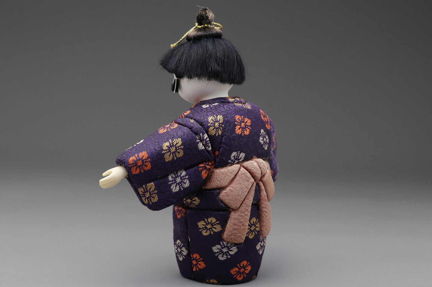 Japanese Kimekomi Doll of a Boy | Traditional Handmade Kimekomi Ningyo | Silk Kimono | Japanese Folk Art & Unique Artful Decorative Art Gift